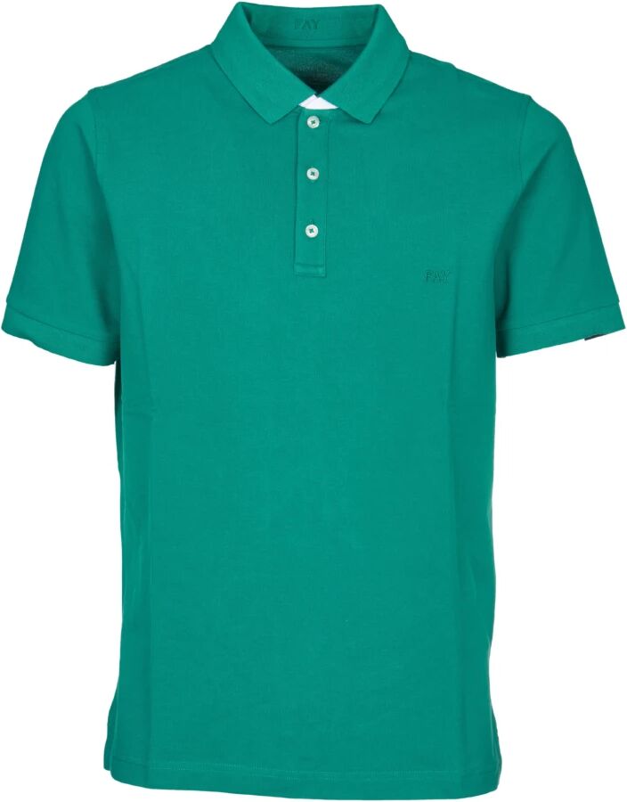 Fay , Men's Clothing T-Shirts & Polos Green Ss24 ,Green male, Sizes: XL, 2XL, S, 3XL, M, L