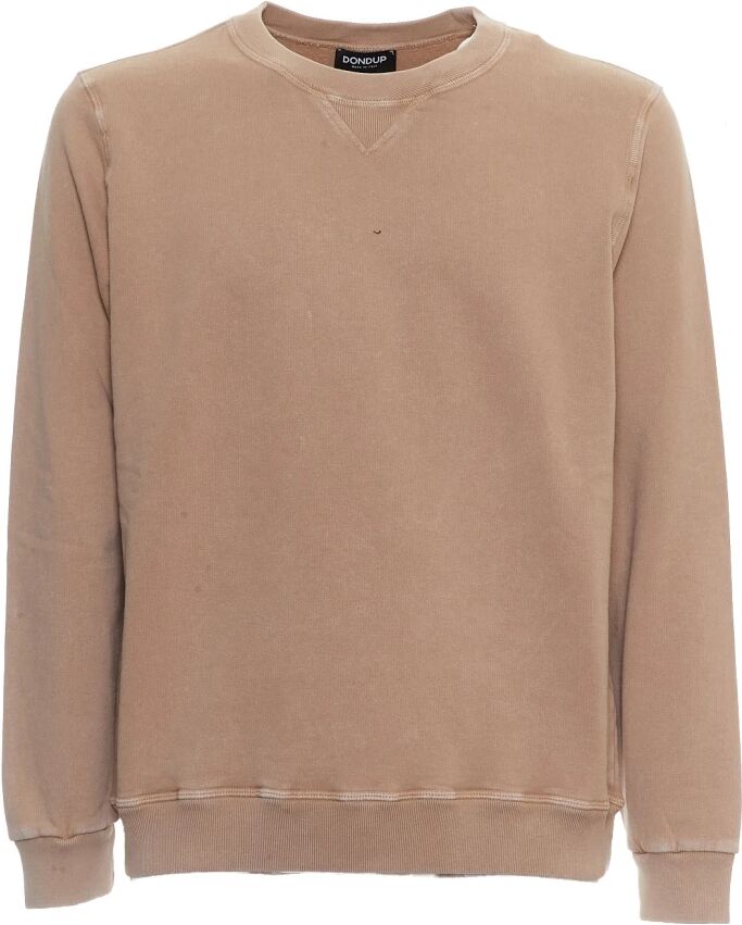 Dondup , Men's Clothing Sweatshirts Hazelnut Ss24 ,Beige male, Sizes: 2XL, L, XL, M, S