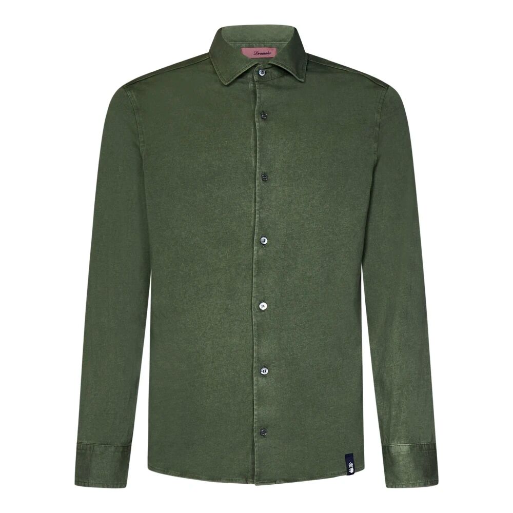 Drumohr , Men's Clothing Shirts Green Ss24 ,Green male, Sizes: M, 2XL, L, S, XL