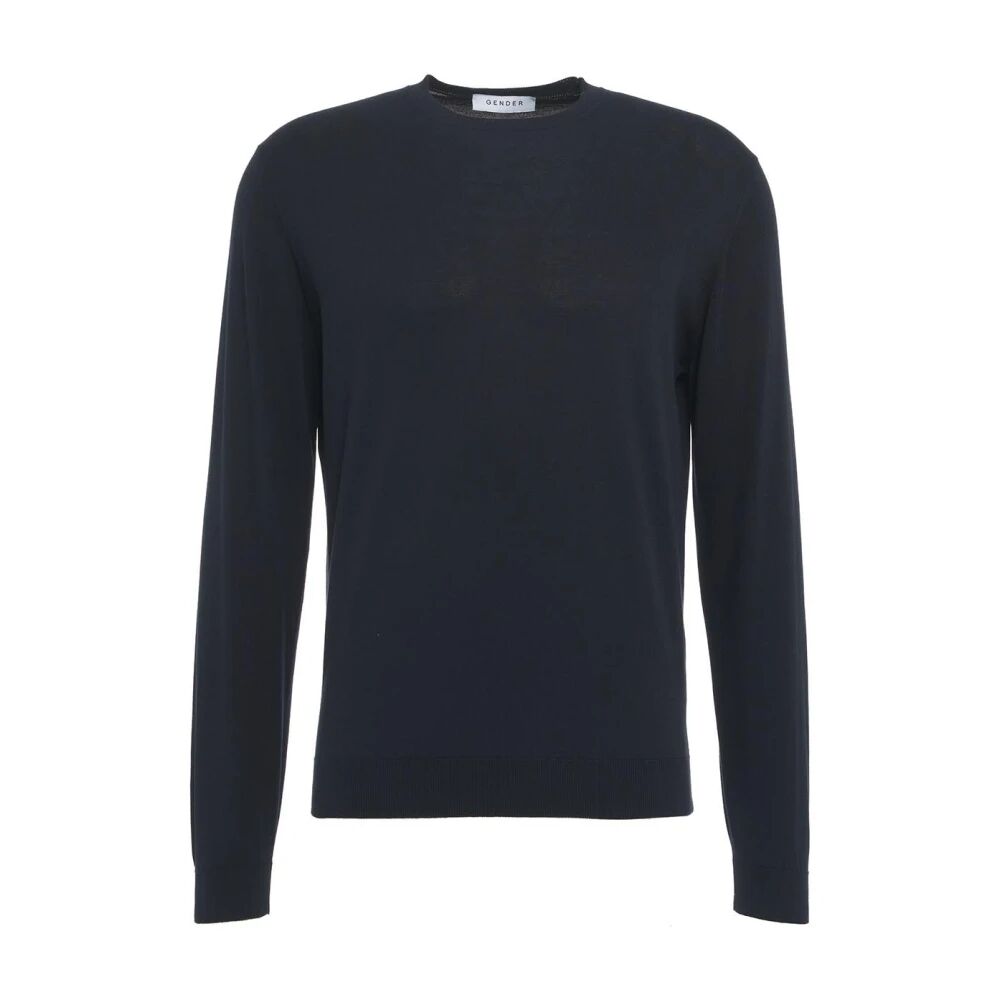 Gender , Men's Clothing Knitwear Blue Ss24 ,Blue male, Sizes: XL, L, 2XL