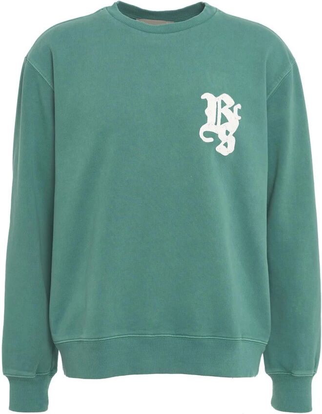 Backsideclub , Men's Clothing Sweatshirts Green Ss24 ,Green male, Sizes: M