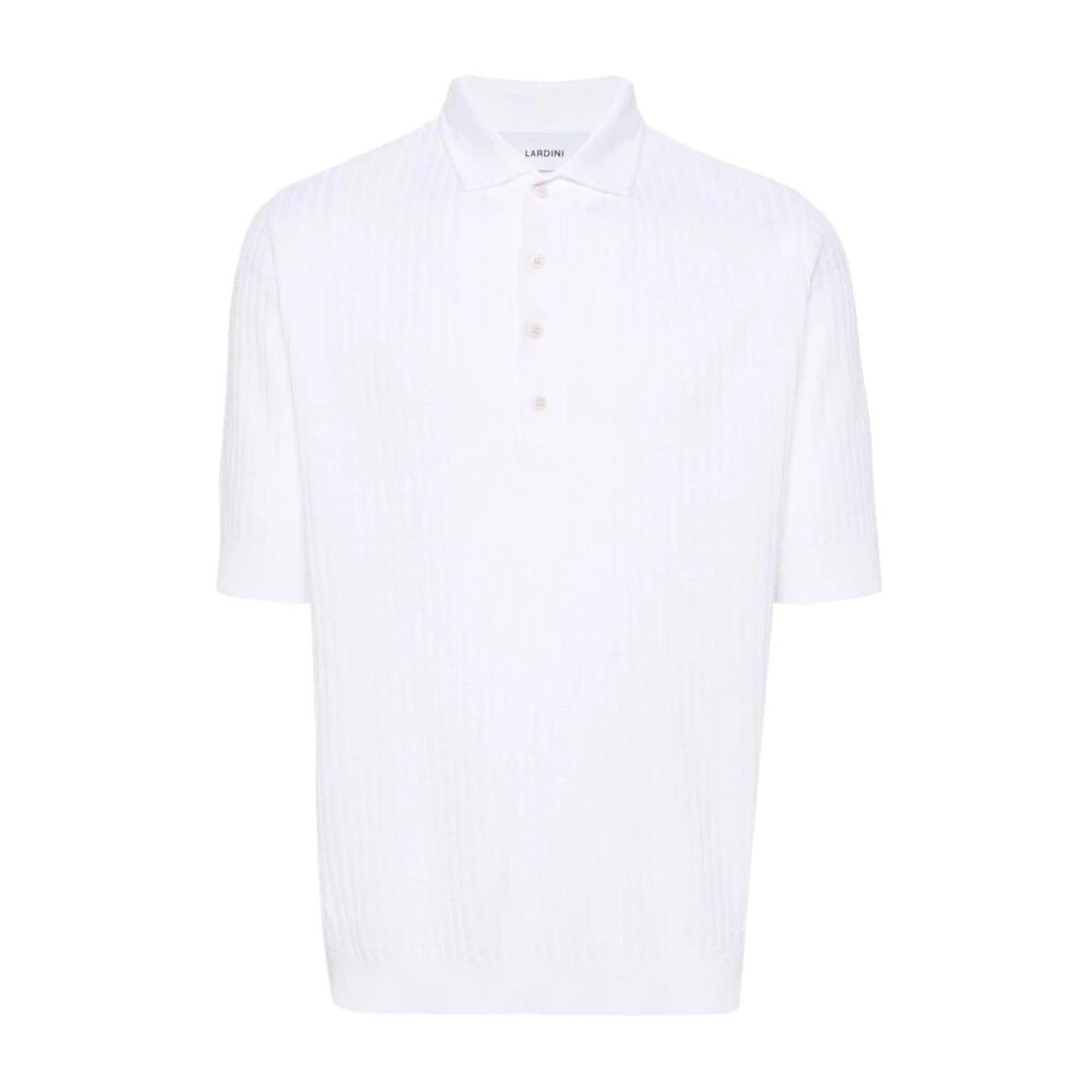 Lardini , Men's Clothing T-Shirts & Polos White Ss24 ,White male, Sizes: M, L, S