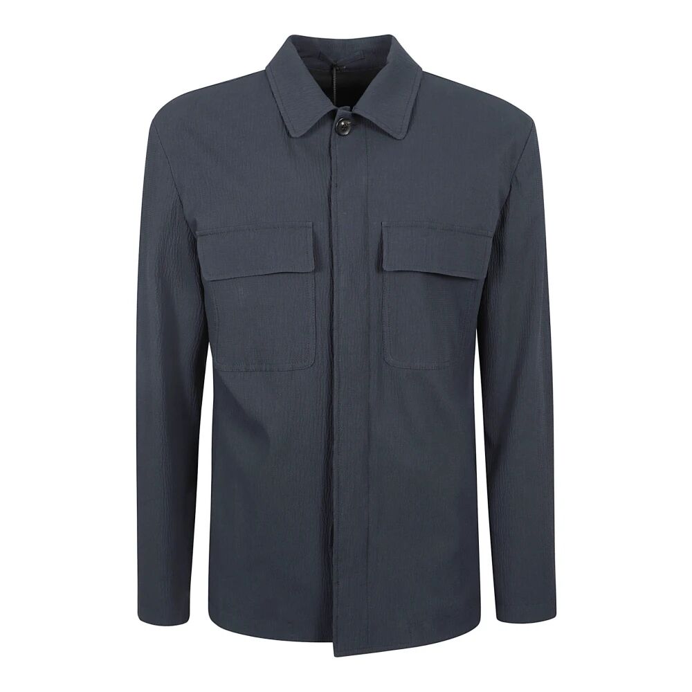 Lardini , Men's Clothing Shirts Blue Ss24 ,Blue male, Sizes: XS