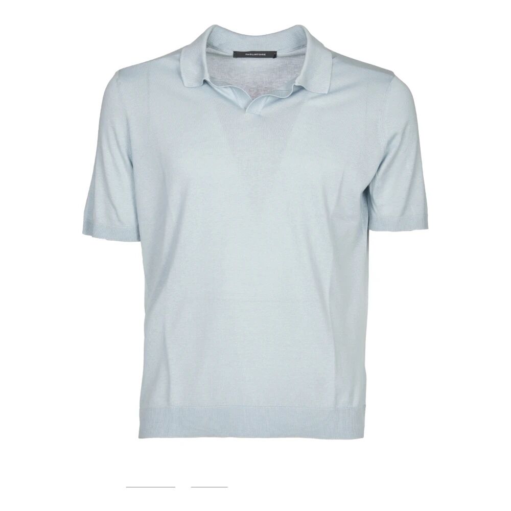 Tagliatore , Men's Clothing T-Shirts & Polos Blue Ss24 ,Blue male, Sizes: L, 2XL, XL
