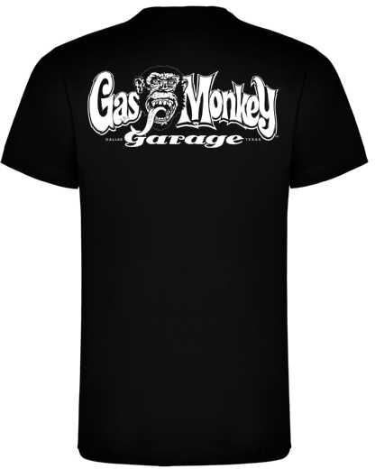 Bright Retail Gmg White Side Monkey V-Neck T-Shirt - Black   Wowcher