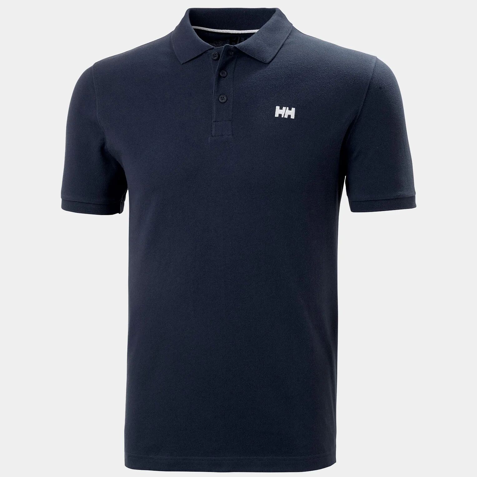 Helly Hansen Men's Transat Cotton Short-Sleeve Polo Shirt Navy L - Navy Blue - Male