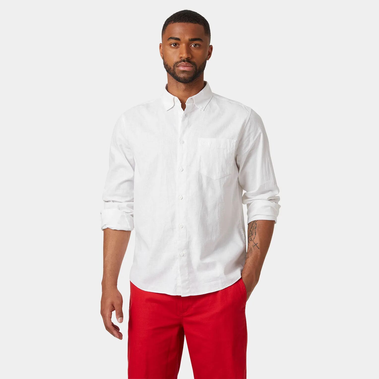 Helly Hansen Men's Club Comfortable And Casual Shirt White M - White - Male