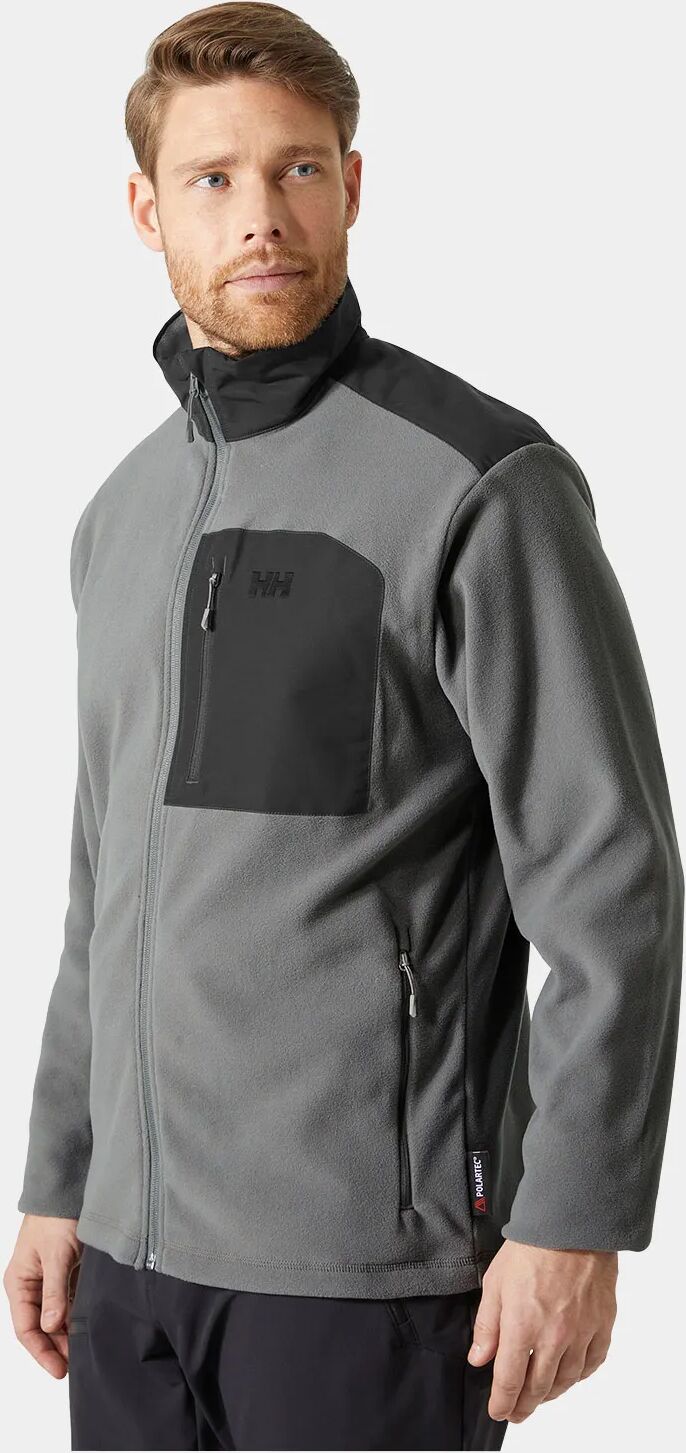 Helly Hansen Men's Daybreaker Block Microfleece Jacket Grey S - Concrete Grey - Male