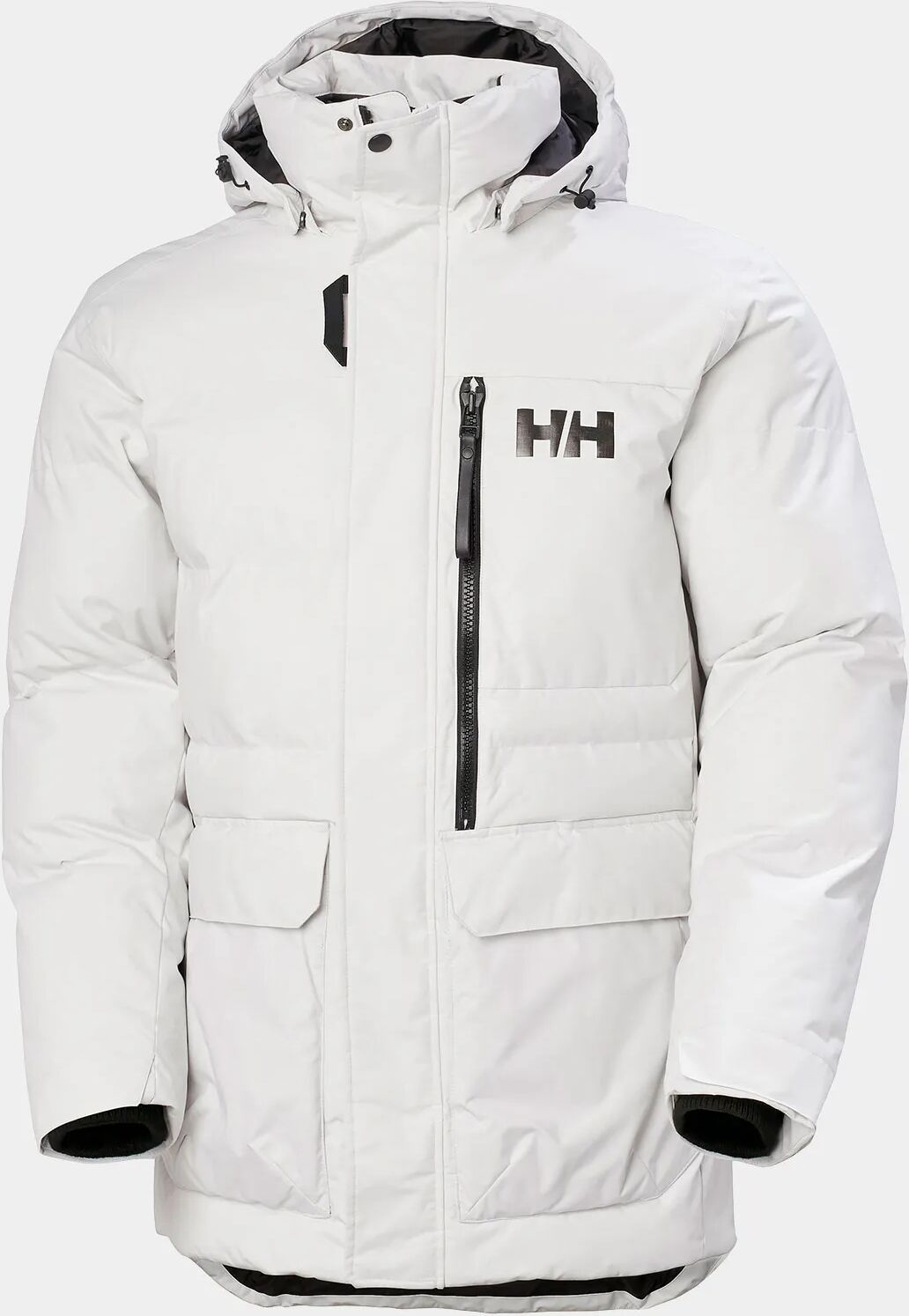 Helly Hansen Men's Tromsoe Hooded Winter Jacket White M - Nimbus Clou White - Male