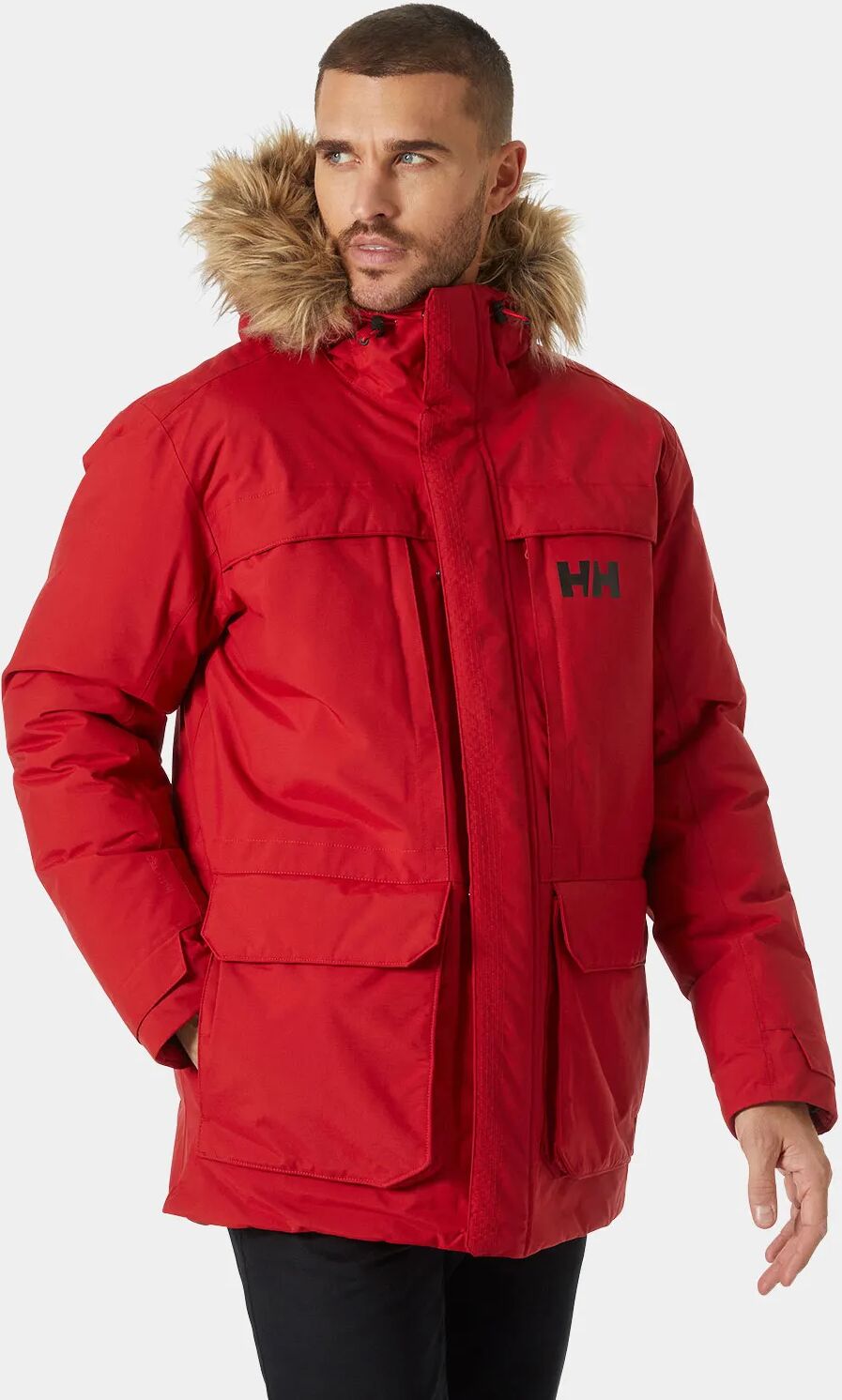 Helly Hansen Men's Nordsjo Comfortable Urban Winter Parka Red S - Red - Male