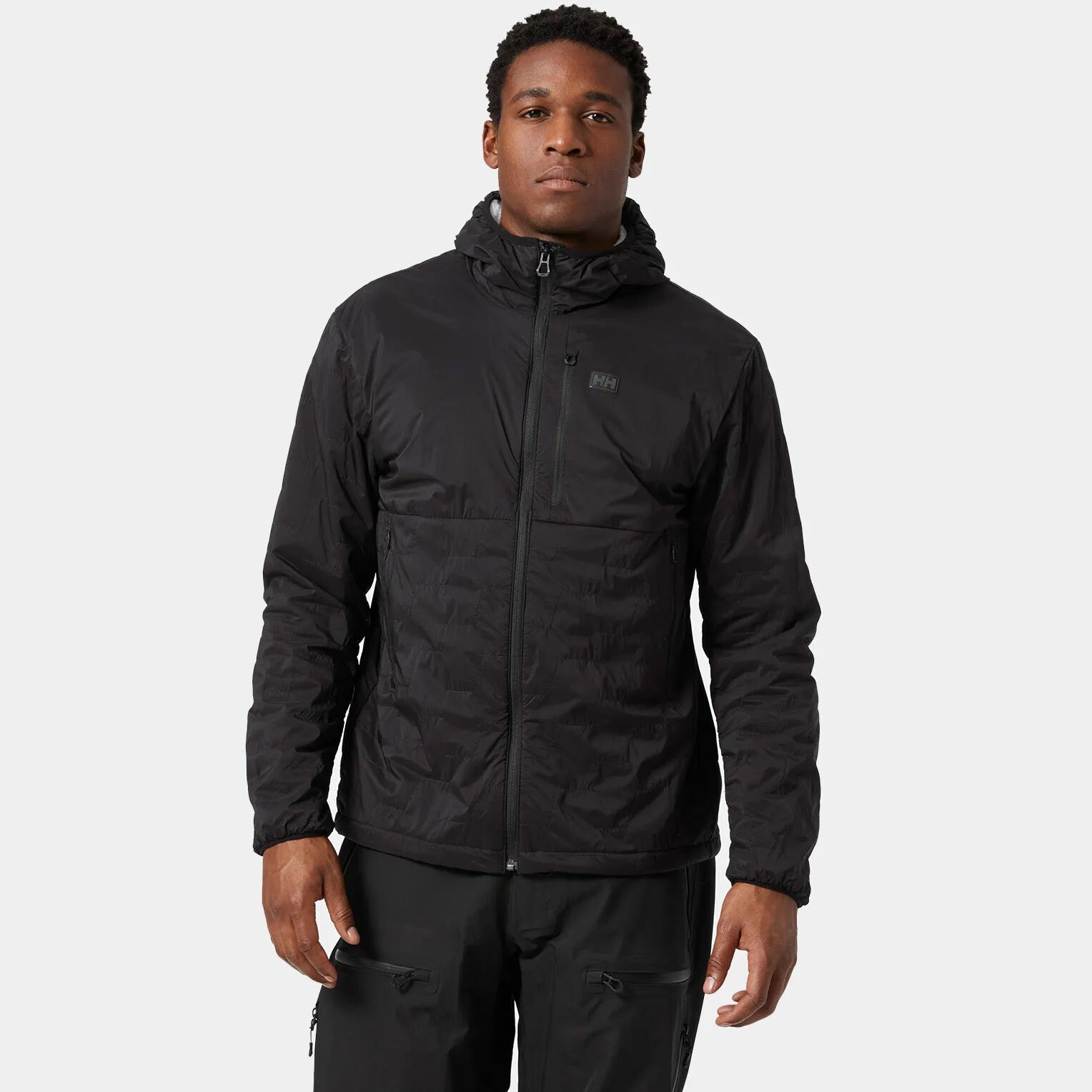 Helly Hansen Men's Lifaloft Air Insulator Ski Jacket Black L - Black - Male