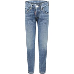 Dsquared2 Light-blue Jeans For Boy With Logo Patch - DQ01 - male - Size: 12