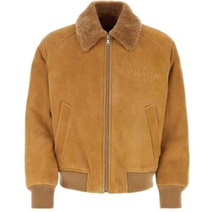 Prada Camel Shearling Jacket - SUGHERO - male - Size: 50