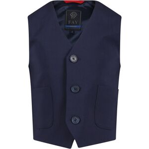 Fay Blue Waistcoat For Boy With Logo - Blue - male - Size: 8