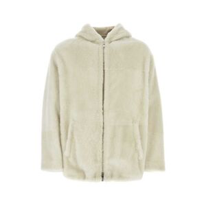 Prada Ivory Shearling Jacket - AVORIO - male - Size: 50