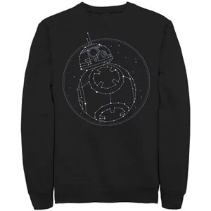 Licensed Character Men's Star Wars The Rise of Skywalker BB-8 Constellation Sweatshirt, Size: XL, Black