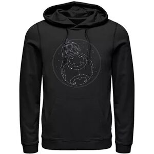 Licensed Character Men's Star Wars The Rise of Skywalker BB-8 Constellation Pullover Hoodie, Size: Medium, Black