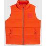 Psycho Bunny Mens Anderson Down Puffer Vest - B6N566Z1OW 813 TANGERINE TANGO / S - S