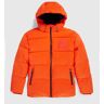 Psycho Bunny Mens Anderson Down Puffer Jacket - B6N567Z1OW 813 TANGERINE TANGO / L - L