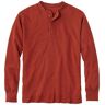 Men's Two-Layer River Driver's Shirt, Traditional Fit Henley Rust Orange Heather Medium, Wool Blend/Nylon L.L.Bean