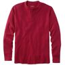 Men's Two-Layer River Driver's Shirt, Traditional Fit Henley Deep Red Heather XXL, Wool Blend/Nylon L.L.Bean