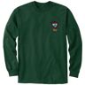 Men's MIF & W Tee, Long-Sleeve White-Tailed Deer Green Small, Cotton Blend L.L.Bean