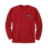 Men's MIF & W Tee, Long-Sleeve Moose Red Small, Cotton Blend L.L.Bean