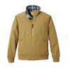 Men's Warm-Up Jacket, Flannel-Lined Fatigue Green Small, Polyester/Nylon L.L.Bean