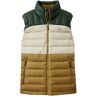 Men's Down Vest, Colorblock Fatigue Green/Deep Balsam Medium, Synthetic L.L.Bean