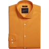 Egara Men's Skinny Fit Dress Shirt Flame Orange - Size: 17 1/2 34/35 - Flame Orange - male