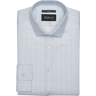 Awearness Kenneth Cole Men's Slim Fit Ultra Performance Stretch Double Check Dress Shirt Light Blue Check - Size: 14 1/2 32/33 - Light Blue Check - male