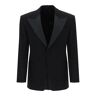 FERRAGAMO single-breasted tuxedo blazer  - Black - male - Size: 50