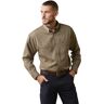 Men's FR Air Inherent Work Shirt in Khaki Heather, Size: XL-T by Ariat