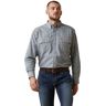 Men's FR Plaid Featherlight Work Shirt in Clear Sky Plaid, Size: MT by Ariat