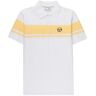 67631 Young Line Polo Shirt - White and Golden- Men