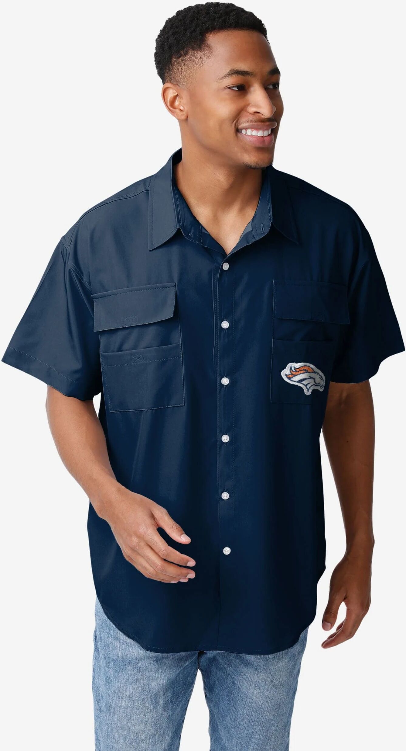 FOCO Denver Broncos Gone Fishing Shirt - M - Men