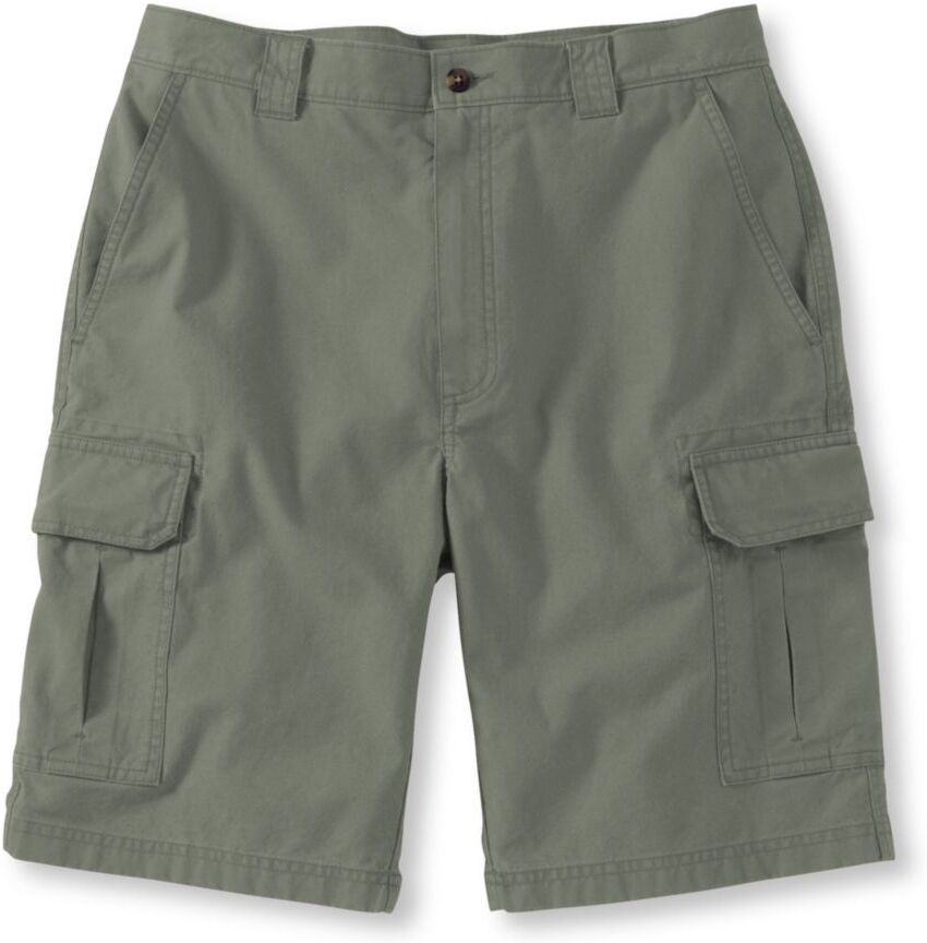 Men's Tropic-Weight Cargo Shorts, 10" Dusty Olive 35, Cotton L.L.Bean