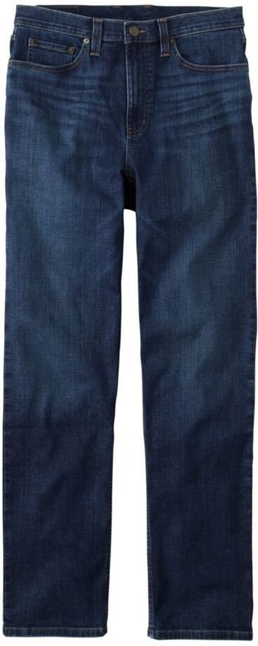 Men's BeanFlex Jeans, Classic Fit, Straight Leg Dark Vintage 33x30, Denim Cotton Blend L.L.Bean