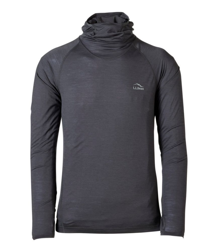 Men's Cresta Wool Ultralight 150 Base Layer - Long Underwear, Hoodie Alloy Gray Small L.L.Bean