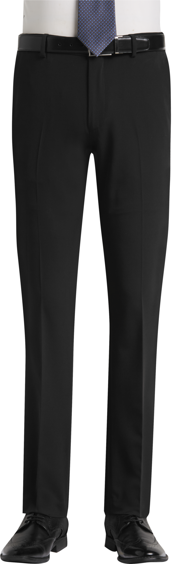 Egara Men's Extreme Slim Fit Dress Pants Black - Size: 34W x 32L - Black - male