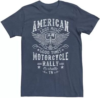 Licensed Character Men's American Motorcycle Rally Nashville, TN Tee, Size: XXL, Med Blue