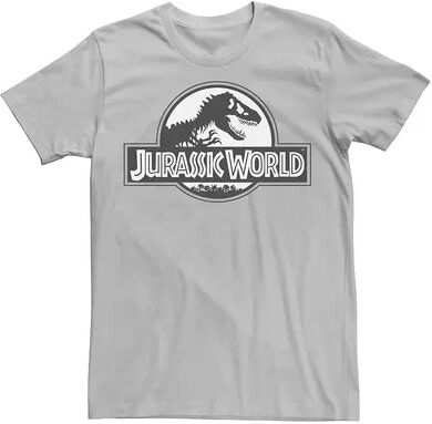 Licensed Character Men's Jurassic World Black Classic Coin Logo Tee, Size: XL, Med Grey