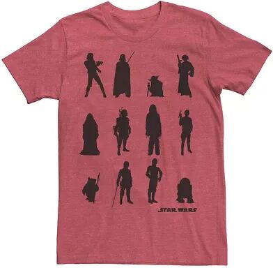 Star Wars Men's Star Wars Character Catalog Graphic Tee, Size: XL, Red