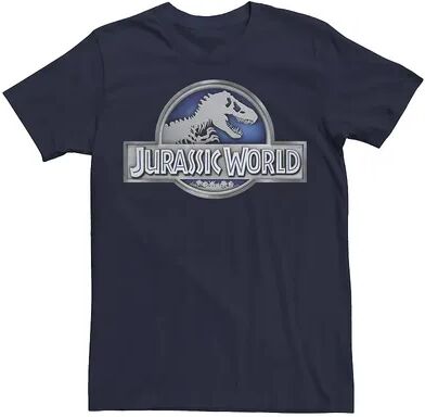 Licensed Character Men's Jurassic World Classic Metal Coin Logo Tee, Size: XL, Blue