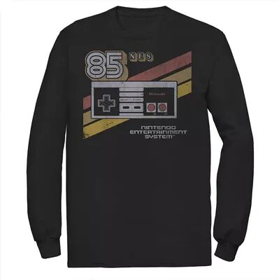 Licensed Character Boys 8-20 Nintendo NES Controller Retro Stripe '85 Tee, Men's, Size: XXL, Black