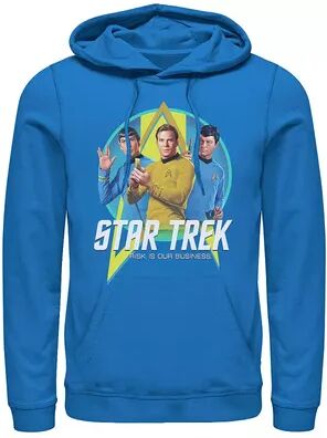 Licensed Character Men's Star Trek Original Series Risk Is Business Hoodie, Size: 3XL, Med Blue