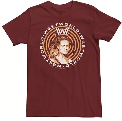 Licensed Character Men's Westworld Dolores Maze Fill Tee, Size: Small, Red