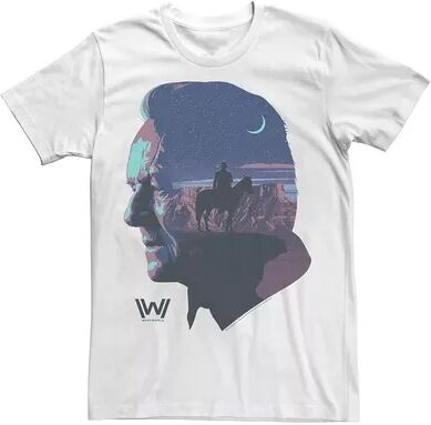 Licensed Character Men's Westworld Robert Ford Silhouette Fill Tee, Size: Medium, White