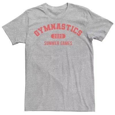 Licensed Character Men's Gymnastics Summer Games 2020 Tee, Size: XXL, Med Grey