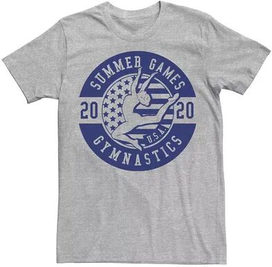 Licensed Character Men's Summer Games Gymnastics 2020 Tee, Size: XL, Med Grey